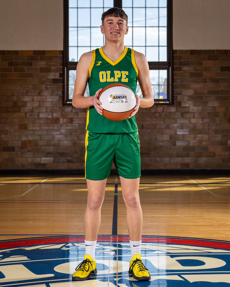 Sports in Kansas 2025 1A-I Boys 🏀 Player of the Year: Brecken McGuire of Olpe. 

The 6-foot-1 sophomore led the Eagles to the 2025 1A-I state title under head coach Chris Schmidt. McGuire averaged 17.5 ppg, 4.6 rpg, 3 apg, 3.4 spg and has already totaled 852 points in just two