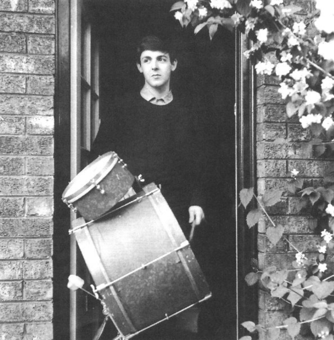 Paul McCartney at his childhood Home in Liverpool, 1962. Photo by Mike McCartney.