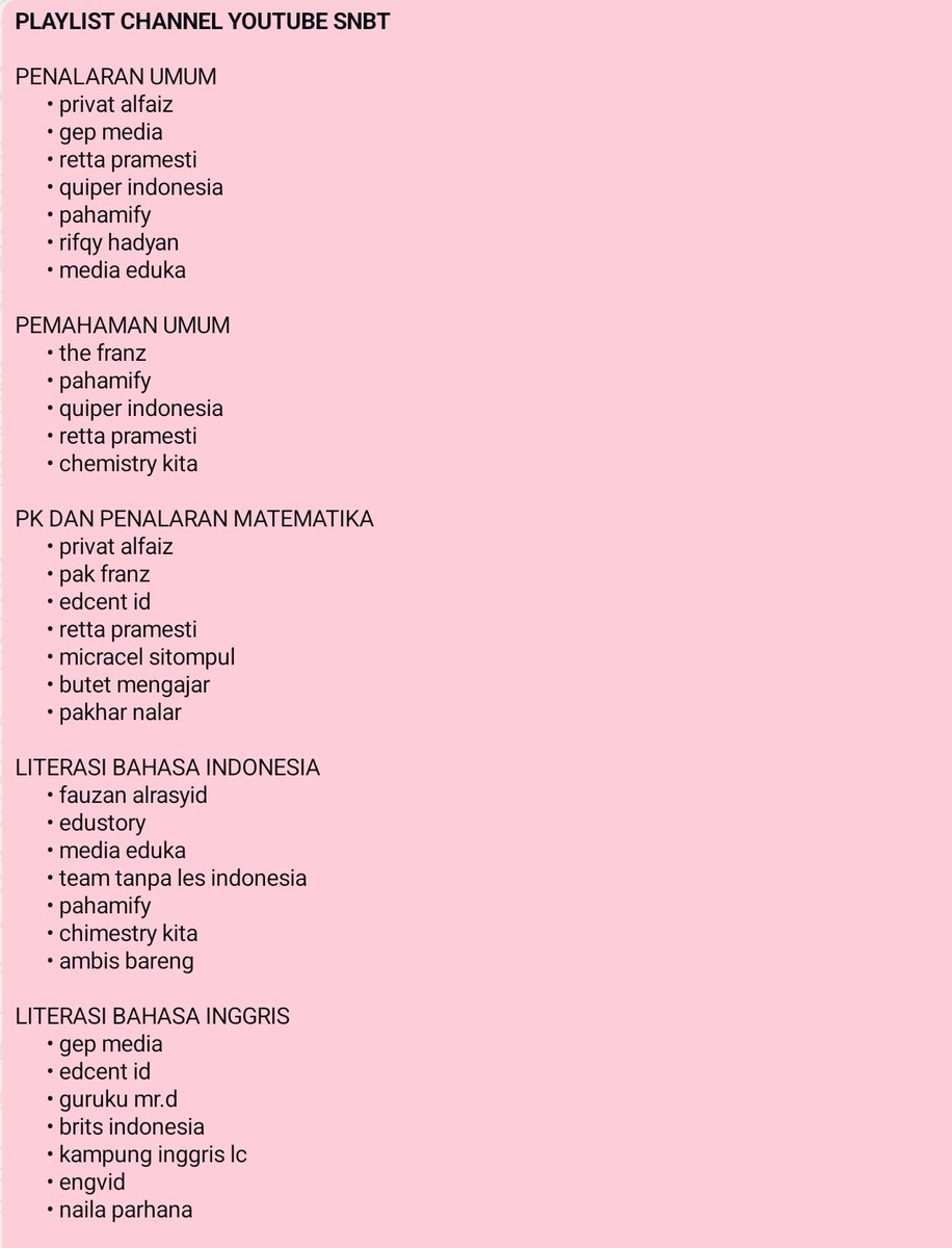 fortunacion's tweet image. buat yang butuh referensi channel youtube nih! :DD