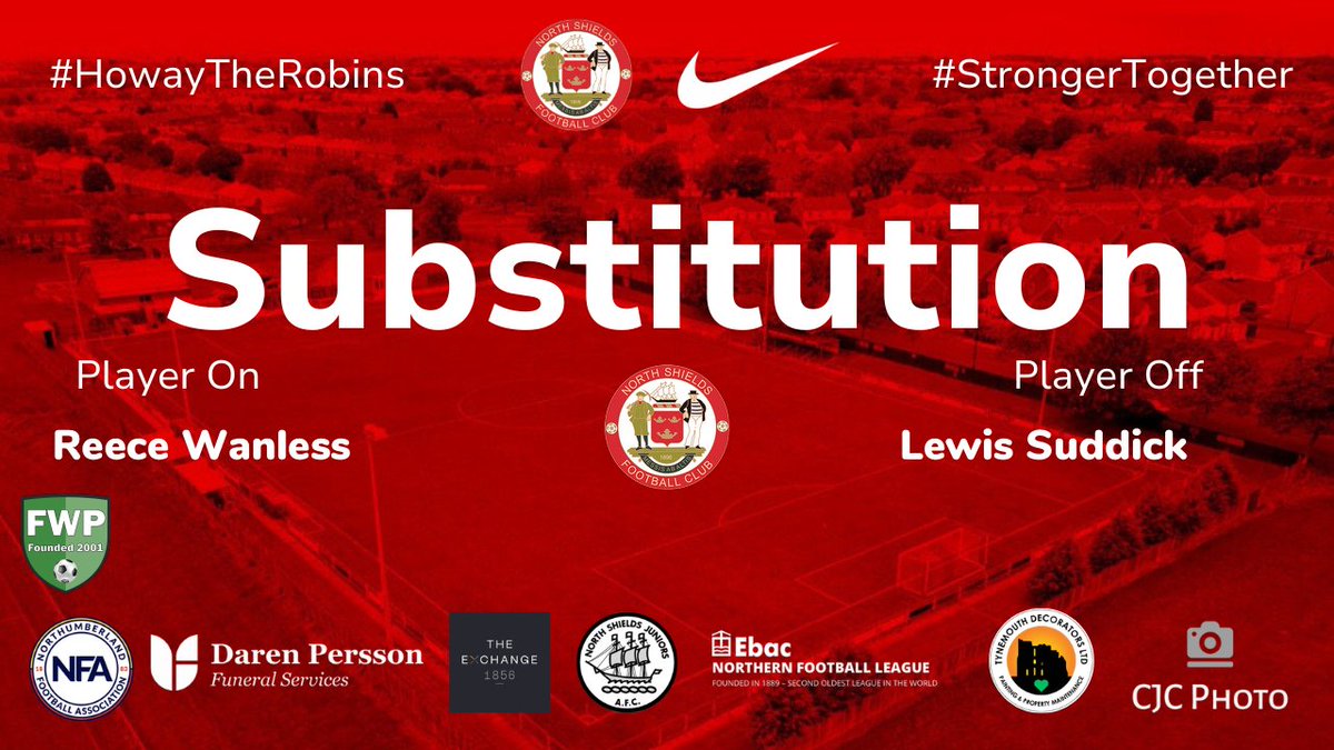 SUB: Reece Wanless replaced Lewis Suddick (70') fwp.co/yMjrUt