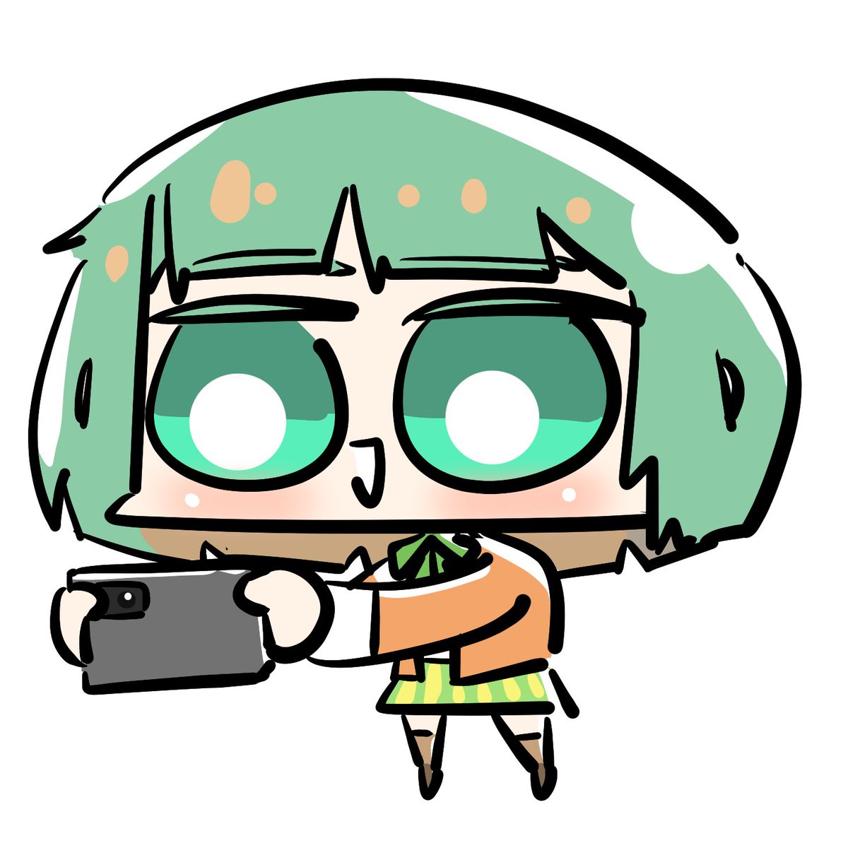橫著拿手機看動畫，手指總是按到相機鏡頭

Artist: <a href="/bbibinbingART/">bbibinbing</a>
