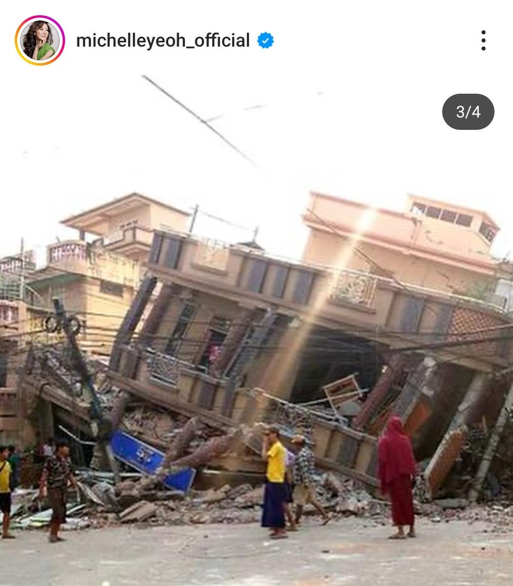MayWongCNA's tweet image. &quot;Disasters like this make an unfair world even more unfair. Those who have the least often lose the most&quot; says Oscar-winning actress &amp;amp; @UNDP Goodwill Ambassador @michelle_Yeoh7 as she reflects on #MyanmarEarthquake that&apos;s affected #Thailand #China too. #Myanmar