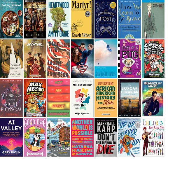 This week the Framingham Public Library has 206 new books and eight new movies.  New items include Shred Happens, Gladiator II, NBA 2K25, Monster Hunter Wilds, Split Fiction, Heartwood, The Otherwhere Post, How We Learn to Be Brave, and Resident Evil 2. wowbrary.org/nu.aspx?p=901-…