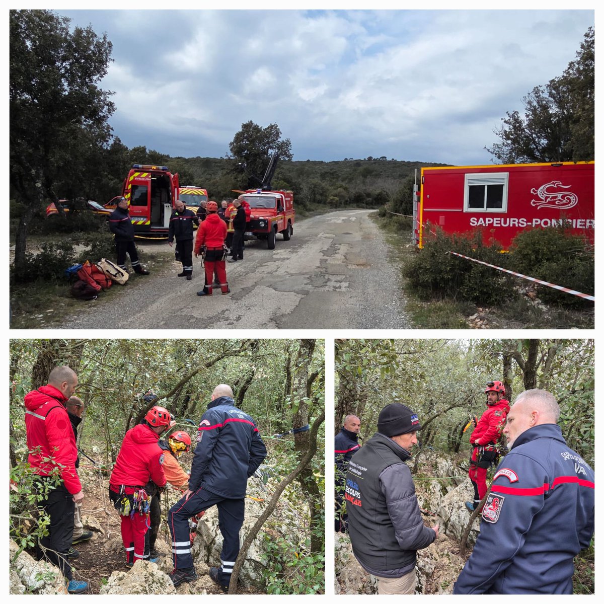 #Secours | 👏 aux Sapeurs-Pompiers du #Var et aux bénévoles des Spéléo Secours Français qui ont secouru 3 spéléologues en difficulté  dans un aven sur la commune de Signes, à 138 m de profondeur.
✅️ 9 sauveteurs spécialisés en intervention en site souterrain  (ISS) ont été