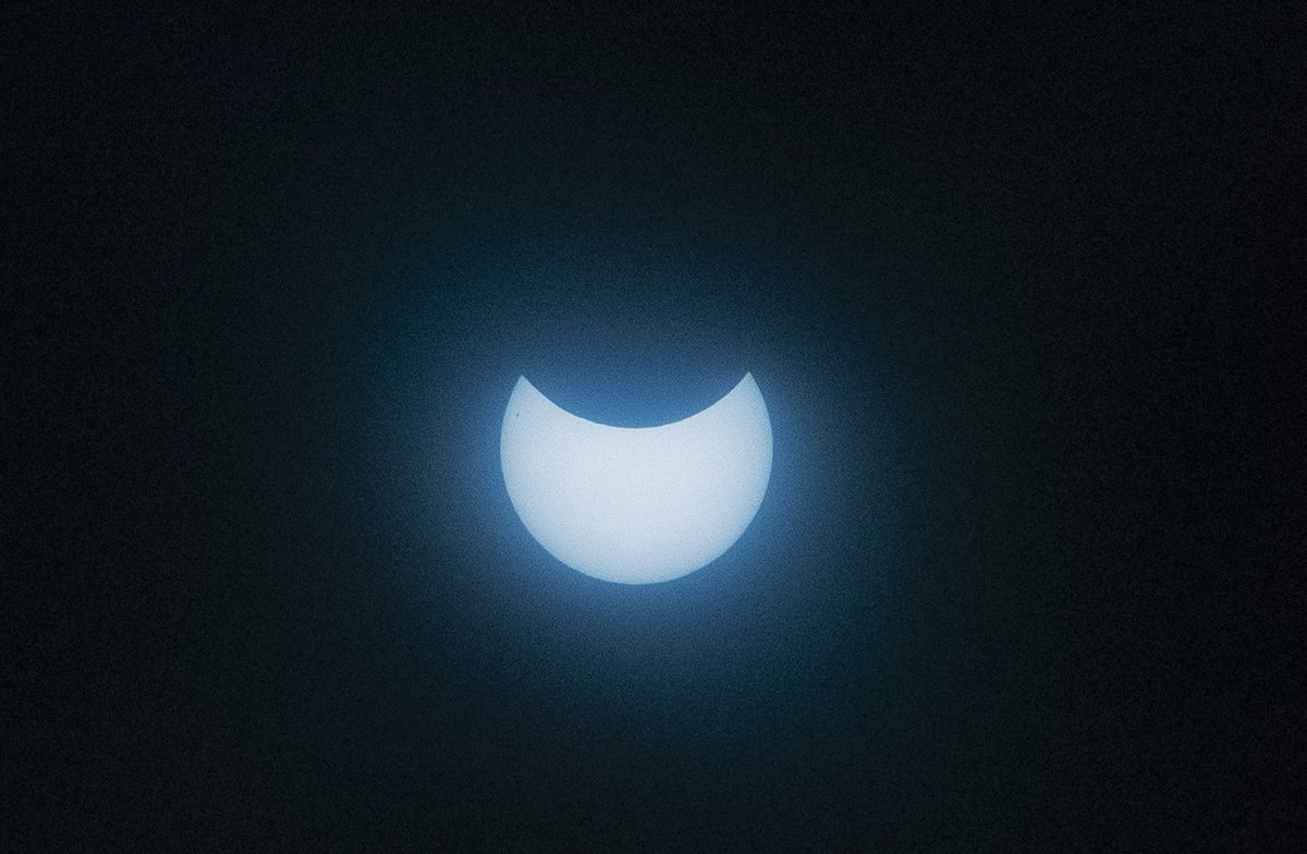 KmunityOfEquals's tweet photo. The Partial #solareclipse2025 - de gedeeltelijke zonsverduistering - #Cornwall_UK https://t.co/dOxubsWEOR