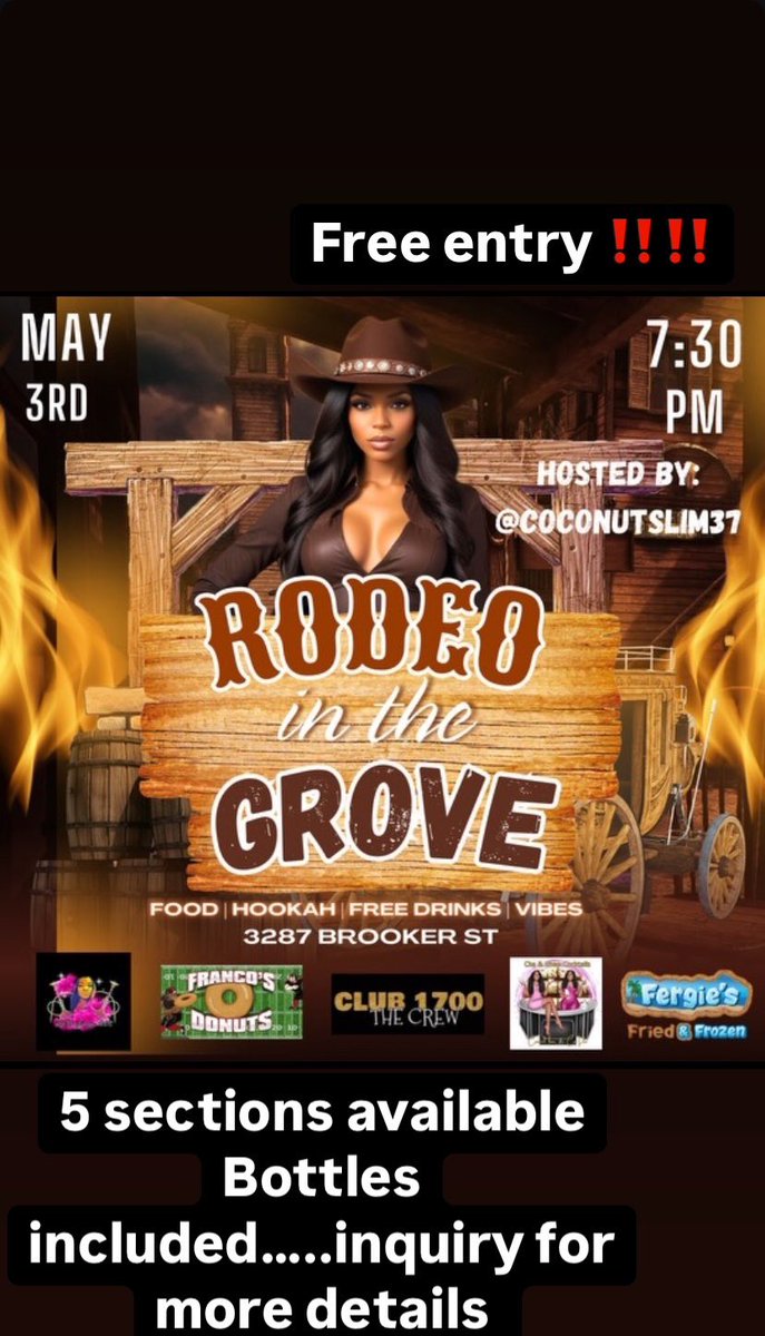 COCONUTSLIM37's tweet image. #May3rd RodeoInTheGrove