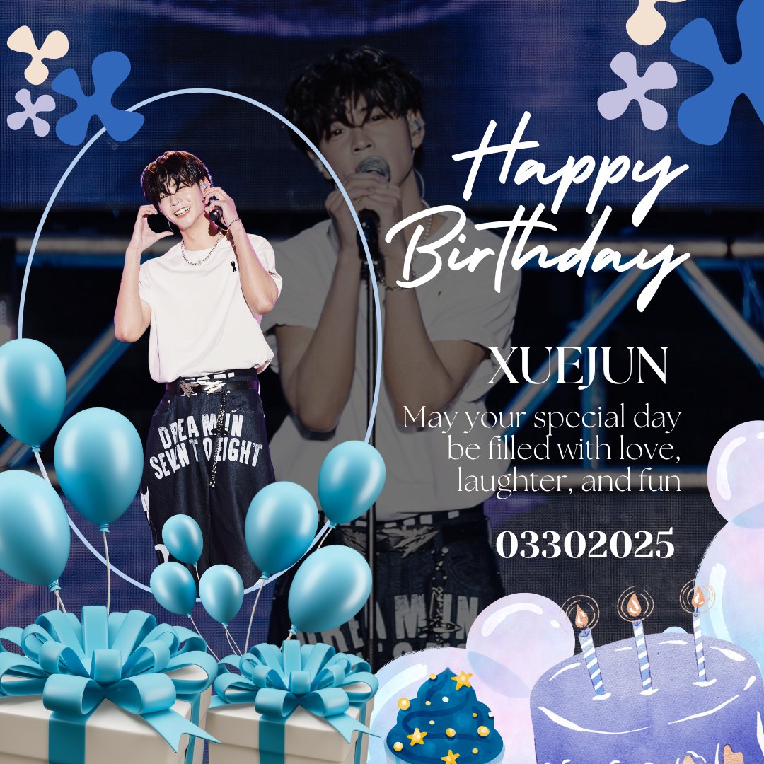 ika_shaari's tweet photo. Happy Birthday Xuejun 🎈🎈🎈

#XUEJUNiverse
#王學駿 #XUEJUN
@7to8_official 

cr. yutung https://t.co/OIsFuBLbsE