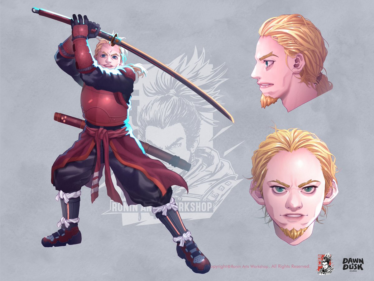 WSepriedi's tweet image. Fun commission for @RAW_RoninArts  Meet Bert &amp;amp; Matos, the badass ronin duo. #RoninVibes #ConceptArt #Samurai