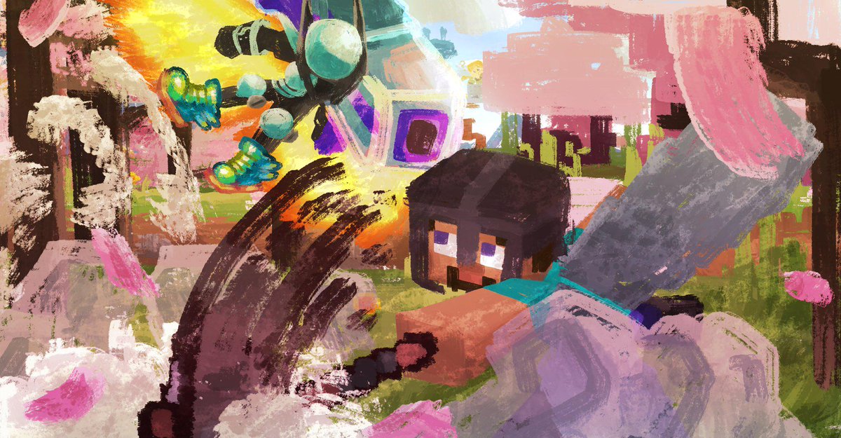 rTerraria's tweet photo. The Terrarian vs Steve (by @GLShort4Garlic) https://t.co/8vudCFYfE8 https://t.co/C9Ny6iFTnO