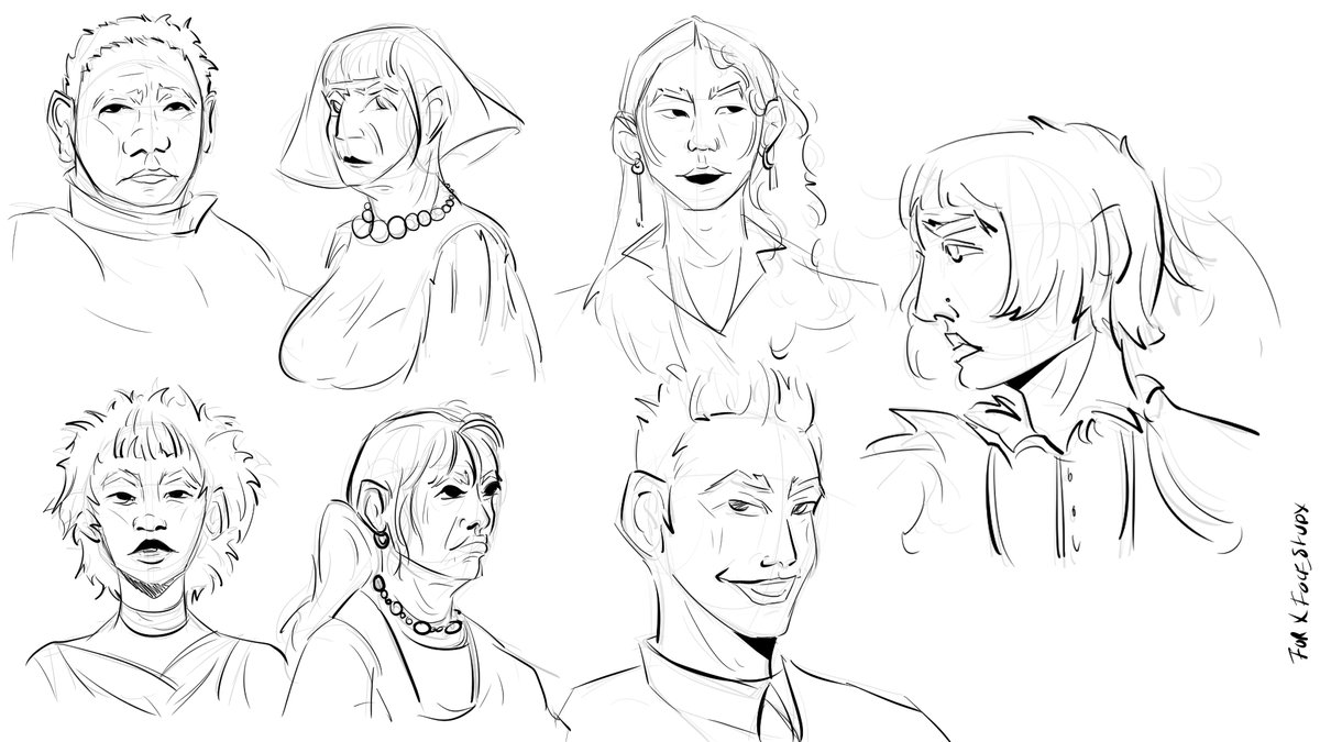 CAdalinee's tweet image. more energy in the line work? #facestudy #art