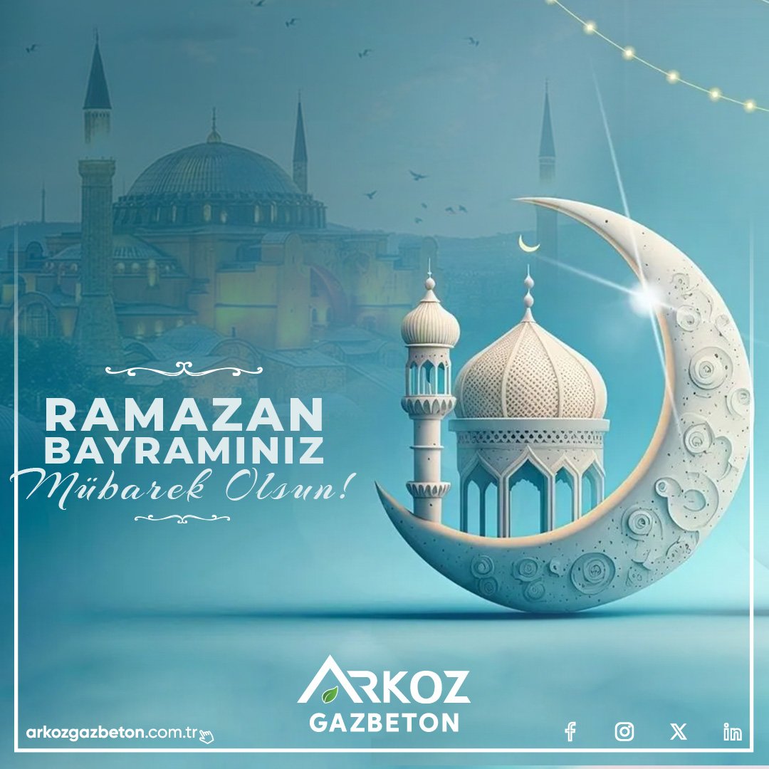 arkozgazbeton's tweet photo. Sevdiklerinizle birlikte sağlıklı, huzurlu ve mutlu bir bayram geçirmenizi dileriz. Birlik ve beraberlik içinde nice bayramlara!🍬🍬
#arkoz #arkozgazbeton #ramazanbayramınızkutluolsun🍬🍭 https://t.co/QED49FdFJw