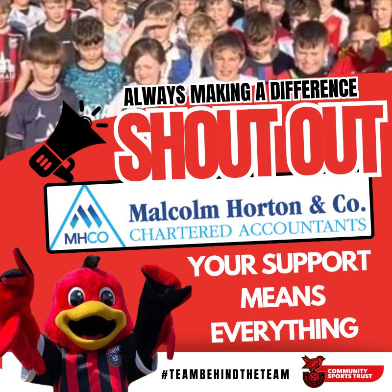ALWAYS MAKING A DIFFERENCE SHOUTOUT 
a HUGE shoutout and heartfelt thanks to Malcolm Horton &amp; Co for their unwavering support. 
Your guidance and expertise help us continue our work in the community.  🙌 

#teambehindtheteam #CommunitySupport 

mhco.co.uk