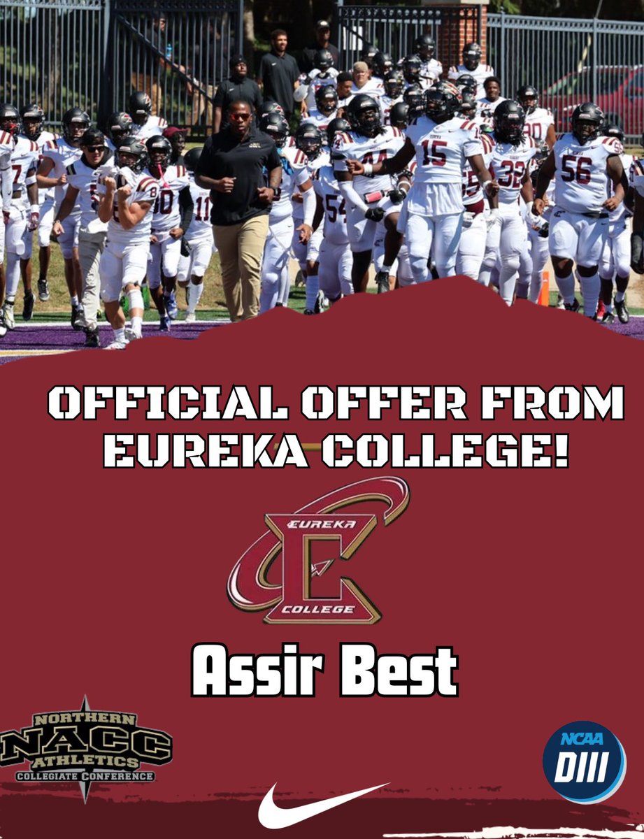Assir Best (@assir7best) on Twitter photo #AGTG After a great conversation with <a href="/CoachThourogood/">Coach Thourogood</a> and <a href="/starks94/">Coach Starks</a> I am blessed to receive an offer from <a href="/ECRDFootball/">Eureka College Football</a> 🙏🏾‼️<a href="/BethesdaBlazers/">Bethesda Blazers</a> <a href="/AntwainTurner/">Coach Turner</a> <a href="/CoachDixonFball/">Doug Dixon</a> <a href="/GFIT912/">GFIT</a> <a href="/JahaTheTrainer/">CoachJ. Taylor™️</a> <a href="/CoachStew912/">Coach Stewart</a> #AGTG After a great conversation with <a href="/CoachThourogood/">Coach Thourogood</a> and <a href="/starks94/">Coach Starks</a> I am blessed to receive an offer from <a href="/ECRDFootball/">Eureka College Football</a> 🙏🏾‼️<a href="/BethesdaBlazers/">Bethesda Blazers</a> <a href="/AntwainTurner/">Coach Turner</a> <a href="/CoachDixonFball/">Doug Dixon</a> <a href="/GFIT912/">GFIT</a> <a href="/JahaTheTrainer/">CoachJ. Taylor™️</a> <a href="/CoachStew912/">Coach Stewart</a>