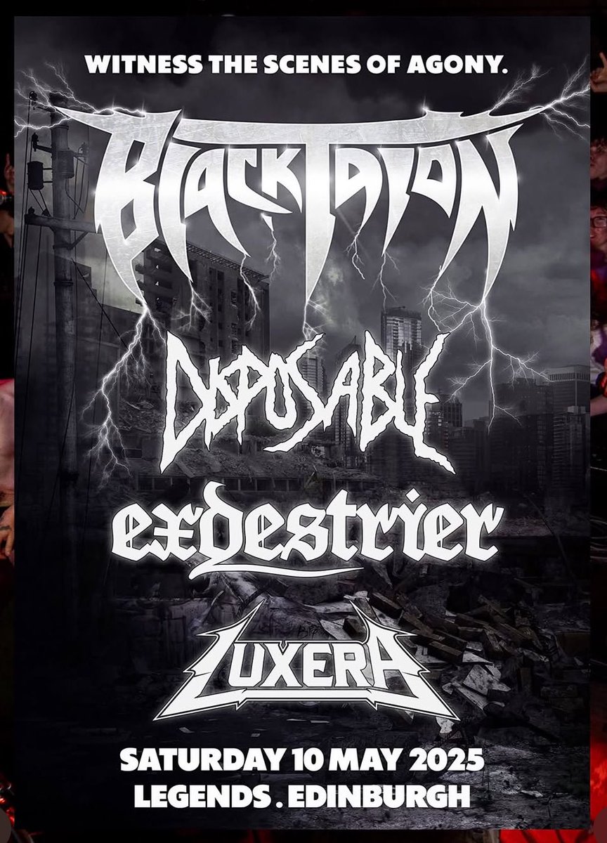Next gig is this beast supporting Black Talon, get down and get raw ⚔️