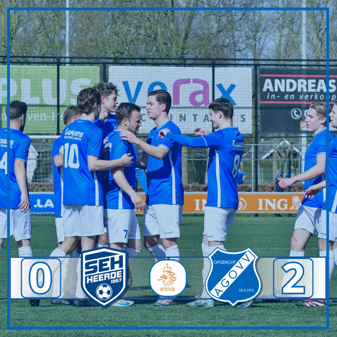 FULL-TIME ⏱️ | AGOVV zet ook SEH aan de kant

AGOVV kan stilletjes aan naar boven kijken. Vanmiddag werd op sportpark De Eeuwlanden ook SEH verslagen.
Marco Bosz en Steven van Es waren in het met 2-0 gewonnen duel trefzeker voor de Blauwen.