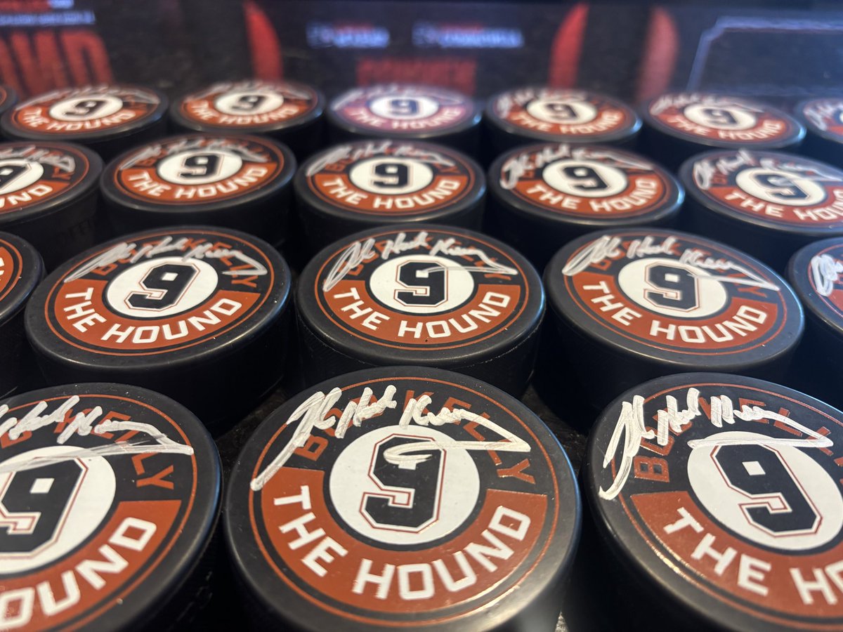 Head to the Community Corner to get your limited-edition puck signed by Bob “The Hound” Kelly for $50!

Inventory is extremely limited!