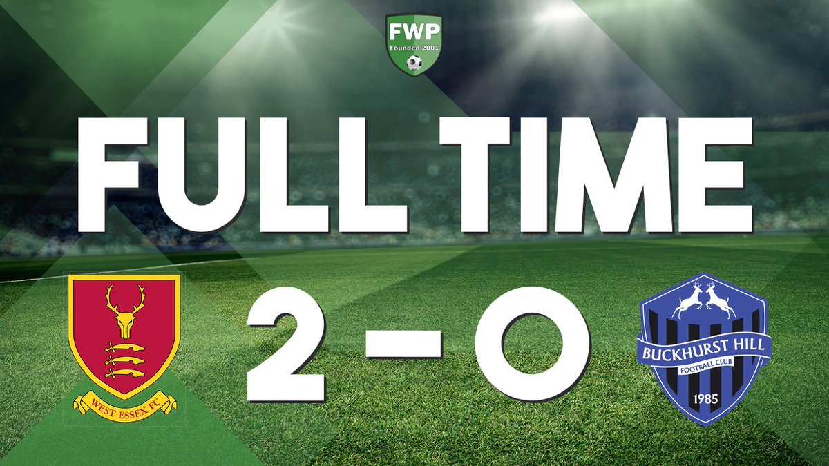 westessexfc's tweet photo. FULL-TIME: West Essex 2-0 Buckhurst Hill https://t.co/UAbOzmp7yI https://t.co/WQkSfv9hmV