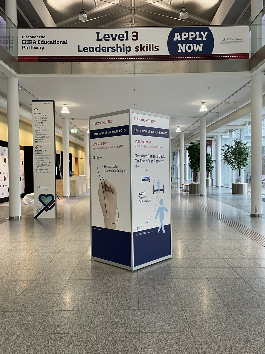 HaemoneticsIT's tweet photo. We're live at EHRA 2025 in Vienna!​

Visit us at Booth #C100 to learn more about the VASCADE MVP venous vascular closure system and ensoETM esophageal cooling system. 

We look forward to seeing you!​

#EHRA #Electrophysiology  #VascularClosure #VascadeMVP  #ensoETM https://t.co/d6c3hil0V5