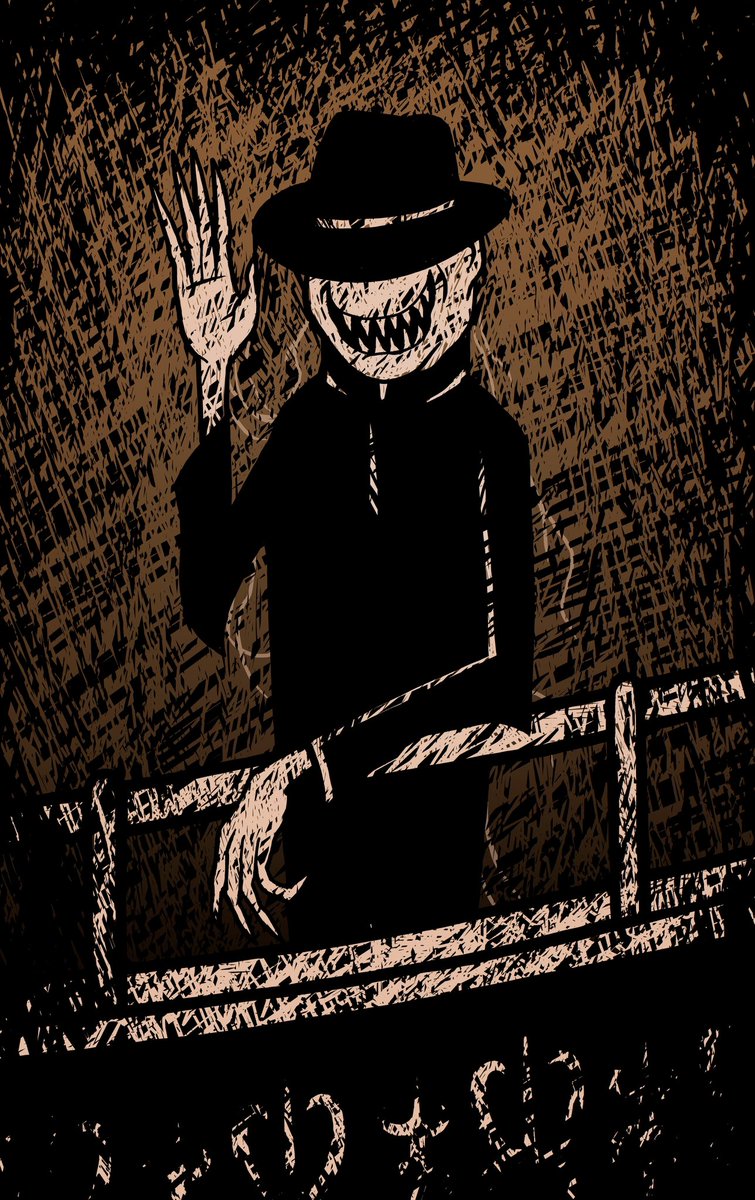 AdamJBerry's tweet photo. Fan Art incoming!! Andy’s take on the man in the balcony. #HauntedRoad @amybruni https://t.co/Q0WLSM0n2h