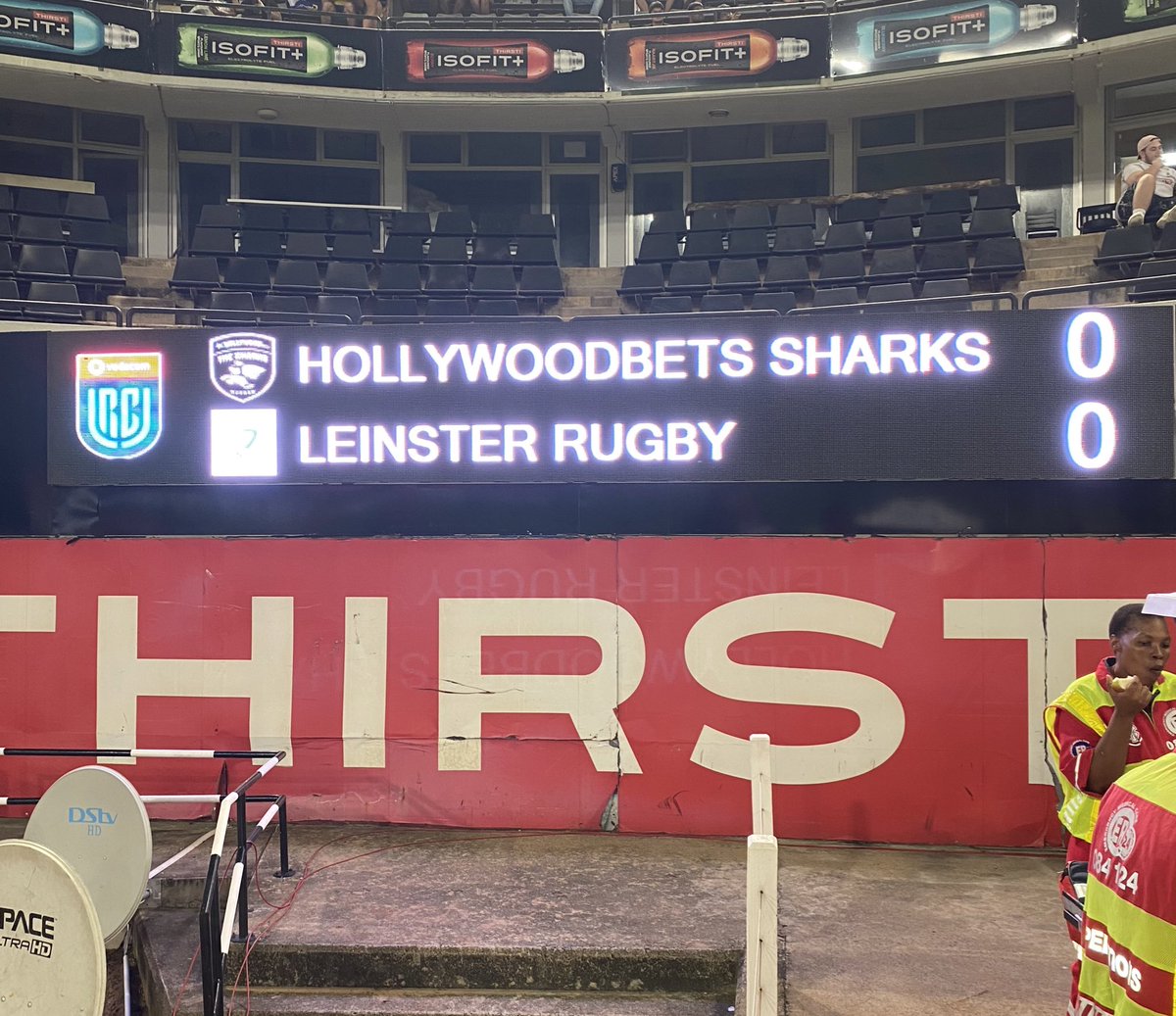 SharksRugby's tweet photo. CHAMPIONS! How will it end? Score predictions! 🔥🔥🔥🔥🔥 @vodacom #URC #SHAvLEI #SharksFest https://t.co/1wEfwSuTnb