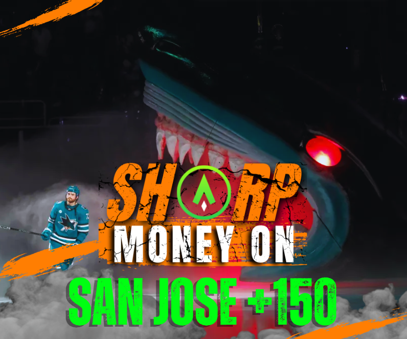 TheSharpApp's tweet photo. 🚨SHARP MONEY ALERT🚨

🔥SAN JOSE +150🔥

Check out the @sharpapp report to find out which games are catching Sharp money 💰👉https://t.co/Ib62ltK4fd

#GamblingX #NHL  #TurnUpTheTank #SharksForLife https://t.co/6Z6RXT7xJz
