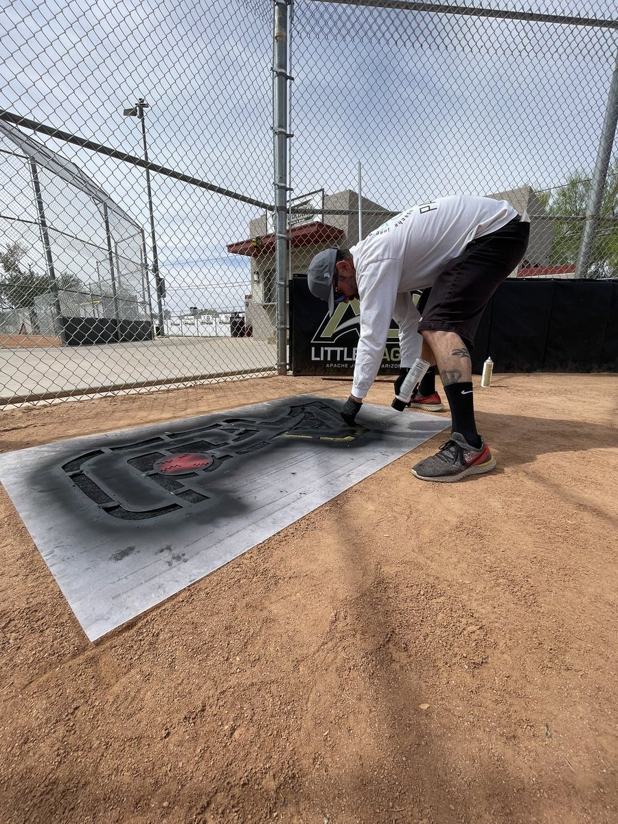 itsmaxfern's tweet photo. Happy little league opening day! A.J. parks grounds crew in action https://t.co/sHQOI10CrA