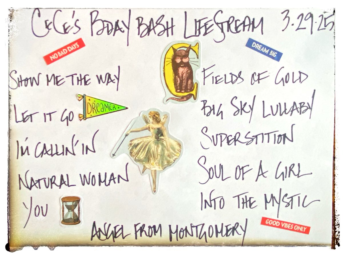 Tune in tonight for a special birthday Lifestream and our fifth anniversary of doing these shows since March 2020! There is no paywall but we always appreciate your donations! Tonight's song list.