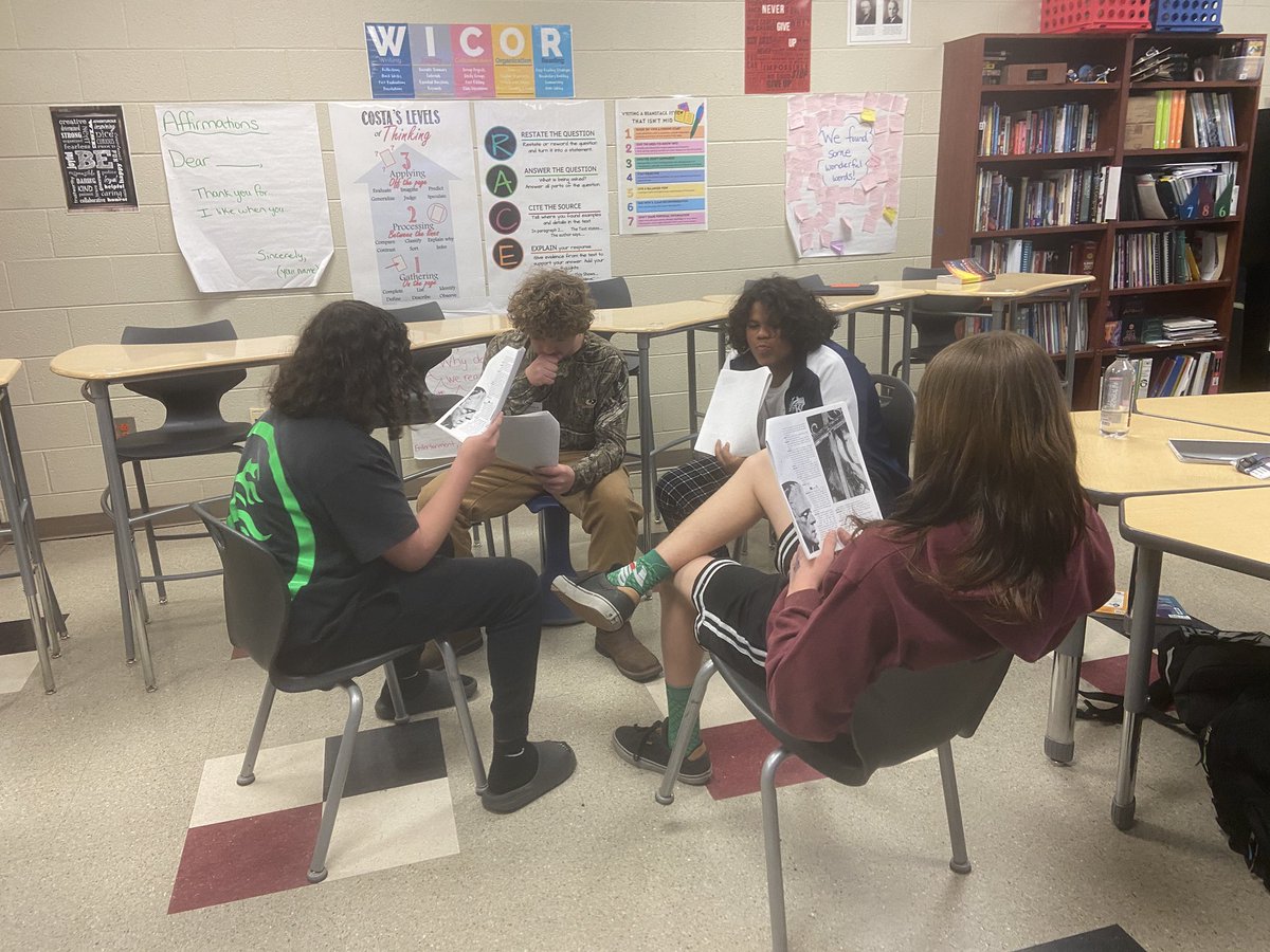 Reader’s Theaters of Frankenstein took on a new level as kids starting reading in different voices and acting out their parts. <a href="/CSMS_Huskies/">Carolina Springs Middle School</a>