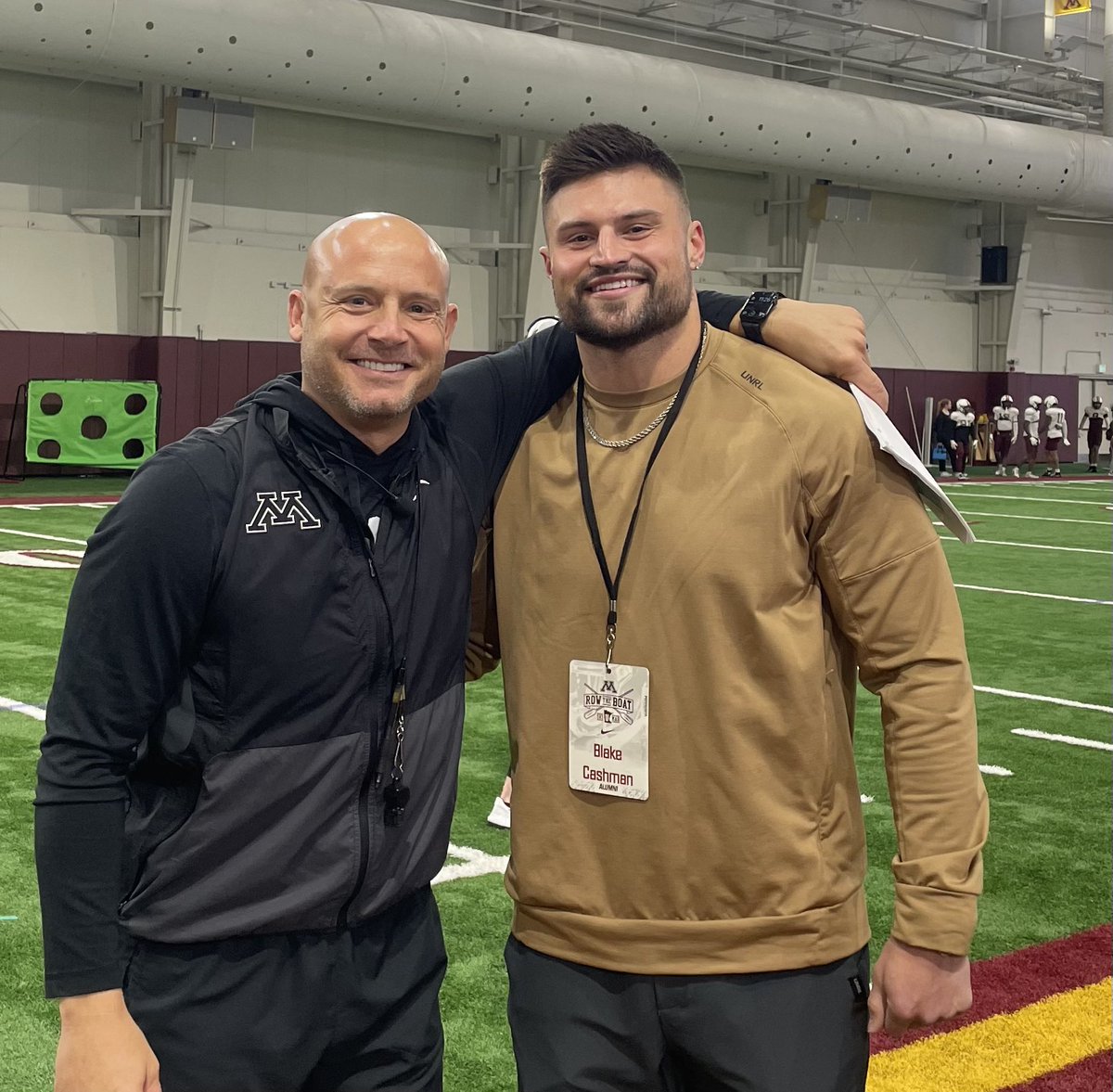 Minnesota Football (@gopherfootball) on Twitter photo Always love seeing #pROWGophers at practice! 〽️ <a href="/blockayyy/">Blake Cashman ♛</a>
#RTB #SkiUMah #Gophers Always love seeing #pROWGophers at practice! 〽️ <a href="/blockayyy/">Blake Cashman ♛</a>
#RTB #SkiUMah #Gophers