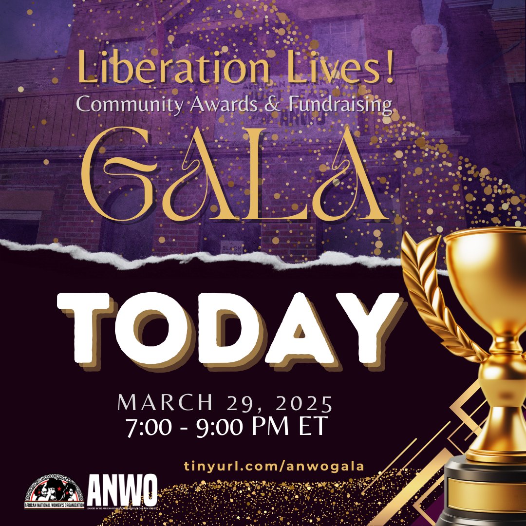 TODAY we celebrate 10 YEARS of the African National Women’s Organization leading the fight to liberate African women worldwide!

Join us tinyurl.com/anwogala