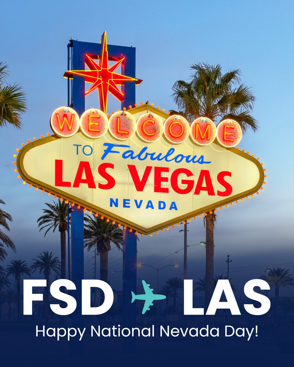 sfairport's tweet photo. Today is National Nevada Day! Did you know we offer nonstop flights to Las Vegas? Grab your seat βοΈ https://t.co/A9judnI0ah #FlyNonstop #DirectFlight #BookATrip https://t.co/ykAHZygUTJ