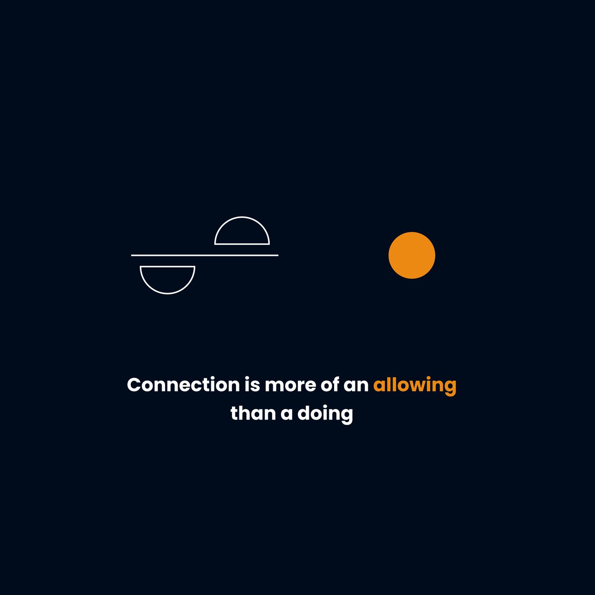 FU_joehudson's tweet photo. Connection is more of an allowing than a doing.
Enjoyment is more of an allowing than a doing. 
Pleasure is more of an allowing than a doing. 

Feeling is more of an allowing than a doing. https://t.co/bPsa3IEQO6