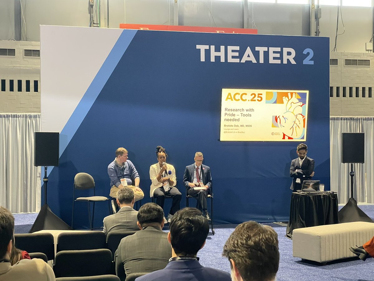 Natdanai “Tee” Punnanithinont, MD MPH (@natdanaimd) on Twitter photo Research with Pride : Advancing LGBTQ+ Inclusion in CV Research 🏳️🌈🏳️⚧️🫀
Great discussion & practical advice how to make awareness of our minority community in different levels.
<a href="/BrototoD/">Brototo Deb (Brodie), MD, MIDS</a> <a href="/stephencookmd/">Stephen Cook</a> <a href="/KadijahPorterMD/">Kadijah F Porter MD</a>
#HealthEquity #ACC2025
#ACCPride #ACCDiversity #LGBTQ Research with Pride : Advancing LGBTQ+ Inclusion in CV Research 🏳️🌈🏳️⚧️🫀
Great discussion & practical advice how to make awareness of our minority community in different levels.
<a href="/BrototoD/">Brototo Deb (Brodie), MD, MIDS</a> <a href="/stephencookmd/">Stephen Cook</a> <a href="/KadijahPorterMD/">Kadijah F Porter MD</a>
#HealthEquity #ACC2025
#ACCPride #ACCDiversity #LGBTQ