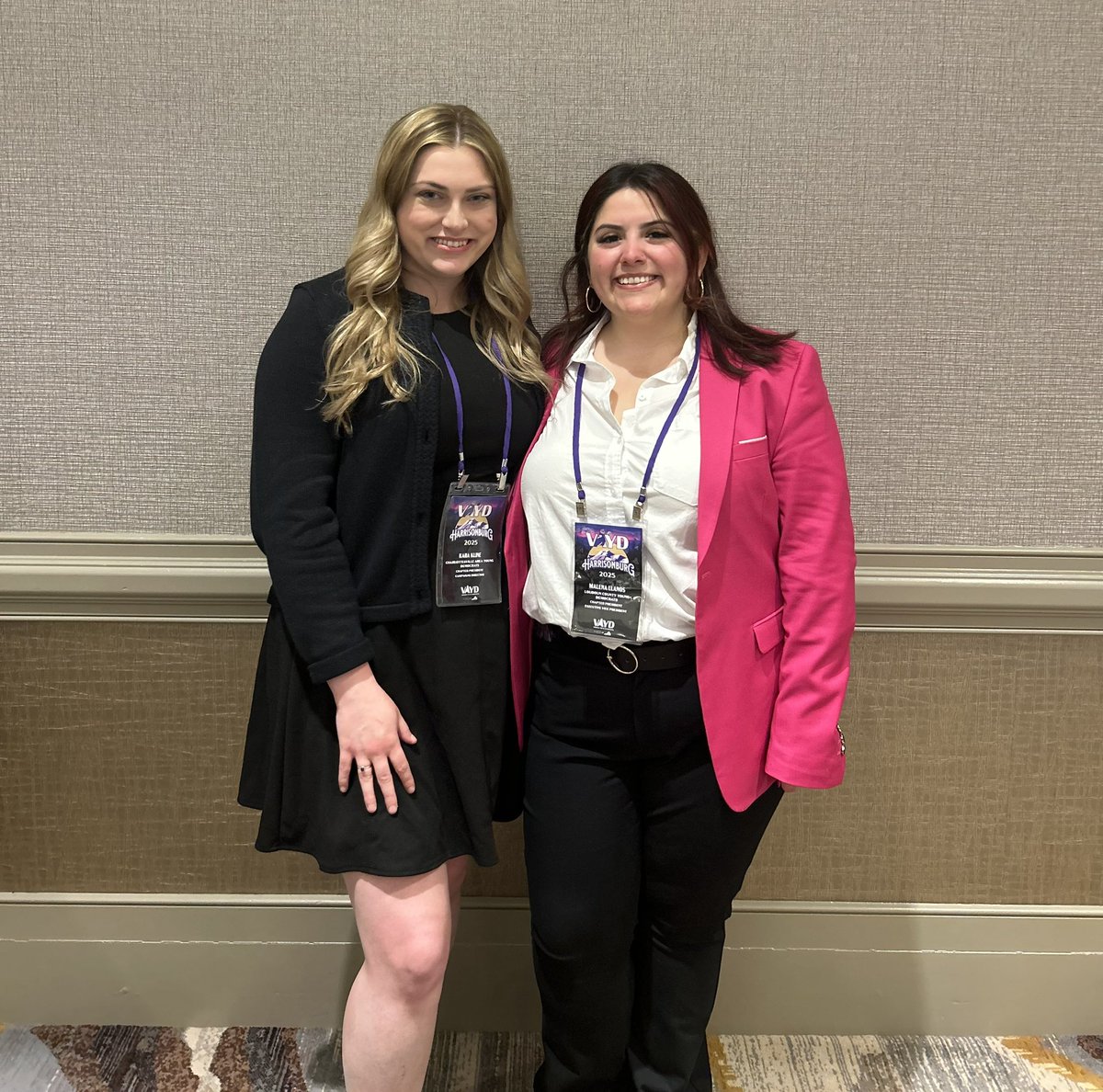 Virginia Young Dems (@vayd) on Twitter photo Announcing the next President and Vice President of VAYD: Congratulations <a href="/ItsNotMelania/">Malena ✨🍉 (she/her/ella)</a> and <a href="/karaakline/">Kara Kline</a>! We are so excited to see the work you do together, let’s make 2025 our best year yet! Announcing the next President and Vice President of VAYD: Congratulations <a href="/ItsNotMelania/">Malena ✨🍉 (she/her/ella)</a> and <a href="/karaakline/">Kara Kline</a>! We are so excited to see the work you do together, let’s make 2025 our best year yet!