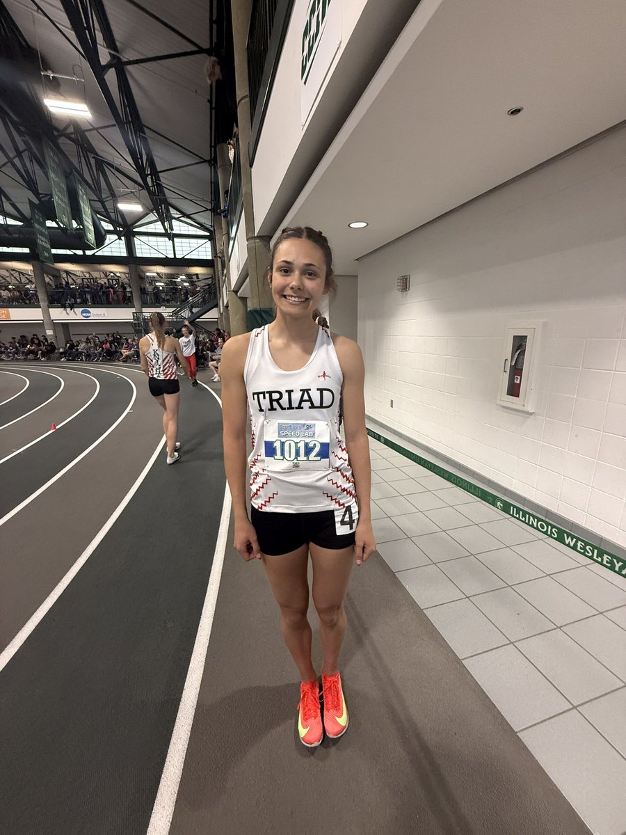 triadtrackgirls's tweet photo. Sophia Schardan is your 2a Top Times Champion in the 60m dash!!!!!
Her time of 7.54 is another PR and school record!! https://t.co/X2ZldPNrUi