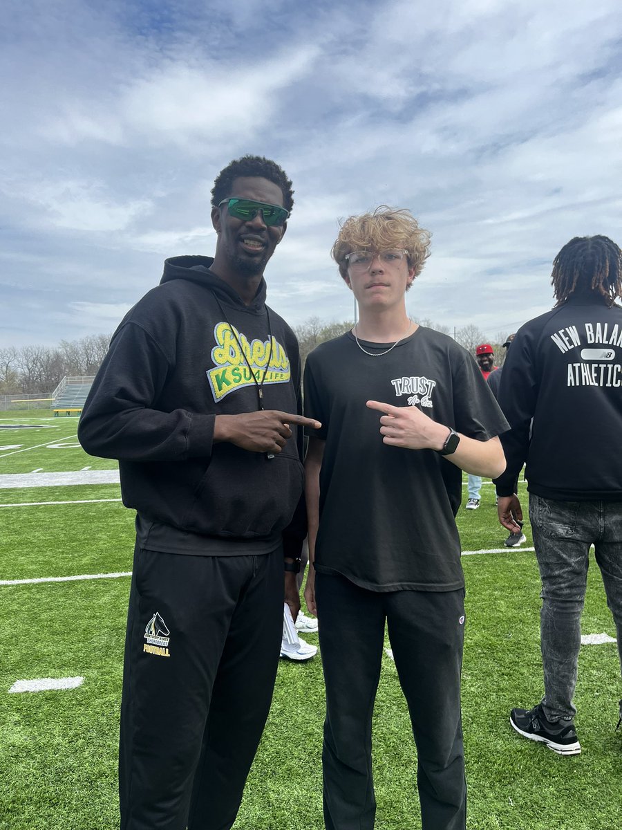 Maverick Mcallister (@maverick_026) on Twitter photo I had a great first visit at <a href="/KYSUFB/">Kentucky State University Football</a>! Thank you <a href="/F_Huggins80/">Felton Huggins Jr.</a> and <a href="/Coach_MSanchez/">Marco Sanchez</a> for having me! Can’t wait to return this summer!
<a href="/HCoachJoeWash77/">Coach Washington LPCA M.Ed</a> <a href="/Jefffootball100/">Jeffersonville Football</a> <a href="/JeffRedDevilFB/">Jeff Red Devils Football</a> <a href="/RiceFitness1/">JR Rice Fitness Coach and Nutrition Specialist</a> <a href="/On3Recruits/">On3 Recruits</a> <a href="/IndianaPreps/">Indiana Preps</a> <a href="/KasaunWall/">Baba Jaga👹</a> <a href="/BLawler_9/">B Law</a> <a href="/CSAPrepStar/">PREPSTAR</a> <a href="/PrepRedzoneIN/">Prep Redzone Indiana</a>
#CTC I had a great first visit at <a href="/KYSUFB/">Kentucky State University Football</a>! Thank you <a href="/F_Huggins80/">Felton Huggins Jr.</a> and <a href="/Coach_MSanchez/">Marco Sanchez</a> for having me! Can’t wait to return this summer!
<a href="/HCoachJoeWash77/">Coach Washington LPCA M.Ed</a> <a href="/Jefffootball100/">Jeffersonville Football</a> <a href="/JeffRedDevilFB/">Jeff Red Devils Football</a> <a href="/RiceFitness1/">JR Rice Fitness Coach and Nutrition Specialist</a> <a href="/On3Recruits/">On3 Recruits</a> <a href="/IndianaPreps/">Indiana Preps</a> <a href="/KasaunWall/">Baba Jaga👹</a> <a href="/BLawler_9/">B Law</a> <a href="/CSAPrepStar/">PREPSTAR</a> <a href="/PrepRedzoneIN/">Prep Redzone Indiana</a>
#CTC