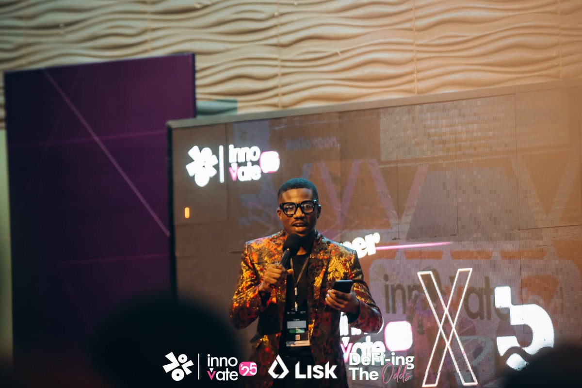 If there's one person to keep the energy high, it's MC Rich! 🔥 

Smart. ✔️ 

Fluent with words. ✔️ 

Timely. ✔️ 

Knows his onions in ensuring no member of the audience is left lost or bored. ✔️ 

If you're here, you know just how it is!🤩

#Innovate25
#Lisk
#FTLD
#DefyDeFi
