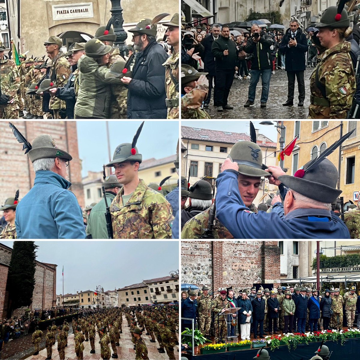 isabellarauti's tweet image. #BassanodelGrappa 
Consegna del #CappelloAlpino #VFI

#settimanaalpina

🇮🇹 La “Città del Ponte” festeggia i suoi Alpini, quelli in servizio, quelli in congedo ed i Volontari in Ferma Iniziale VFI del Centro Addestramento Alpino di #Aosta
 
🔹 I VFI del Corso “Pasubio III ricevono