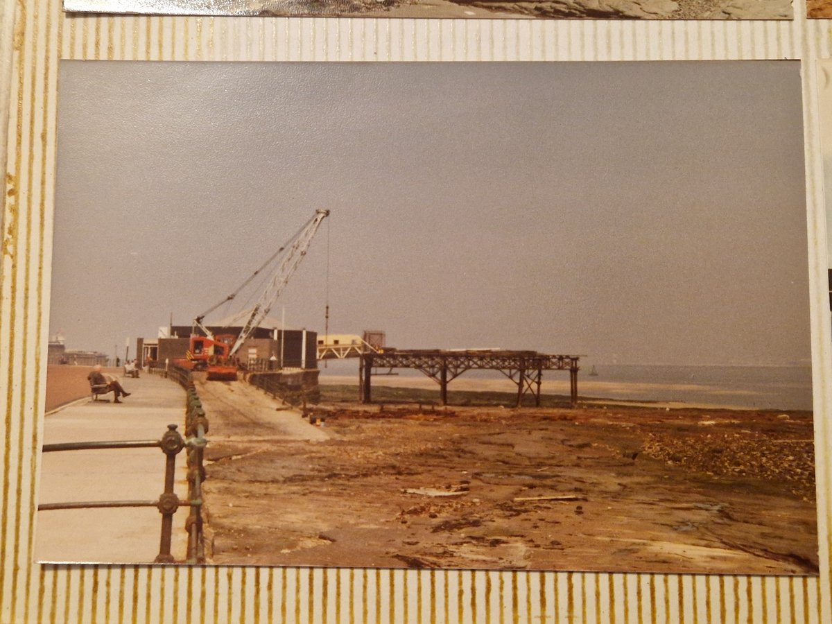 Found a photo album from 1978 during a house clearance today full of pictures of New Brighton. Quite a few focused on the dismantling of the Pier with an article from the News of the World.