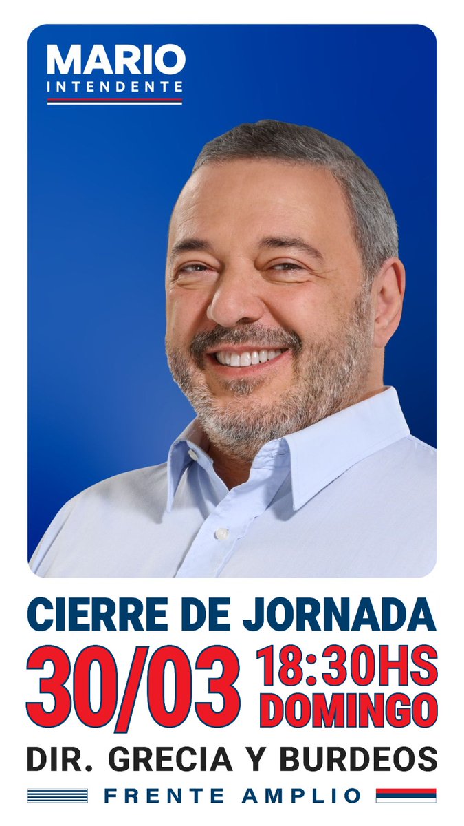 52 PAIS Frente Amplio (@pais52fa) on Twitter photo Este domingo nos juntamos en el Cerro.
Seguimos visitando el territorio y compartiendo con los vecinos inquietudes y realidades.
Los esperamos para que el <a href="/Frente_Amplio/">Frente Amplio</a> siga gobernando en la Capital <a href="/Mario_Bergara/">Mario Bergara</a>
#MarioIntendete
⬇️⬇️⬇️⬇️⬇️⬇️⬇️⬇️⬇️⬇️ Este domingo nos juntamos en el Cerro.
Seguimos visitando el territorio y compartiendo con los vecinos inquietudes y realidades.
Los esperamos para que el <a href="/Frente_Amplio/">Frente Amplio</a> siga gobernando en la Capital <a href="/Mario_Bergara/">Mario Bergara</a>
#MarioIntendete
⬇️⬇️⬇️⬇️⬇️⬇️⬇️⬇️⬇️⬇️