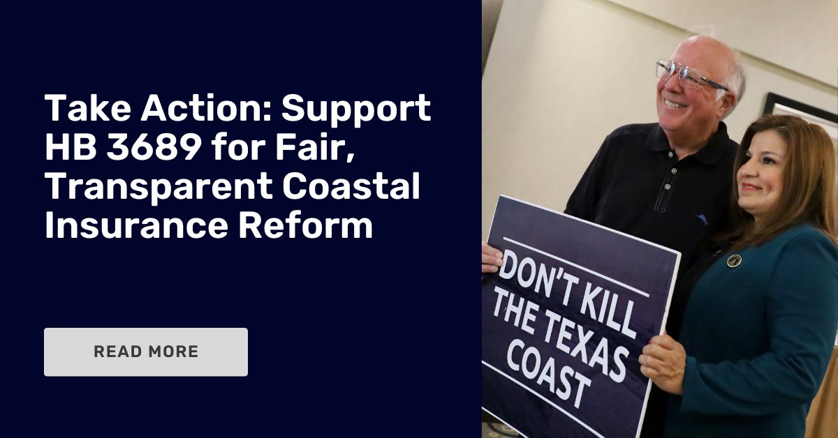 UnitedCCChamber's tweet image. 🌊 Tired of high coastal insurance rates? Support HB 3689 for fair, transparent reform that helps families &amp;amp; businesses along the coast. Make your voice heard! 👉 unitedcorpuschristi.org/take-action-su…
#HB3689 #FairInsurance #UnitedWeAdvocate