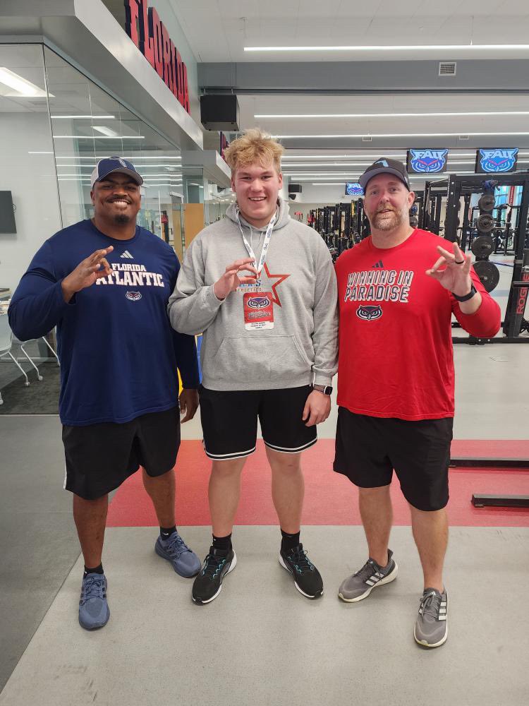 DaltonDeBoer1's tweet image. #AGTG After a great visit and conversation with @CoachHamby I’m super blessed to receive an offer from FAU!! @ZKittley @BraylonJones_52 @criscarter80 @Matty_Weez @FAUFootball