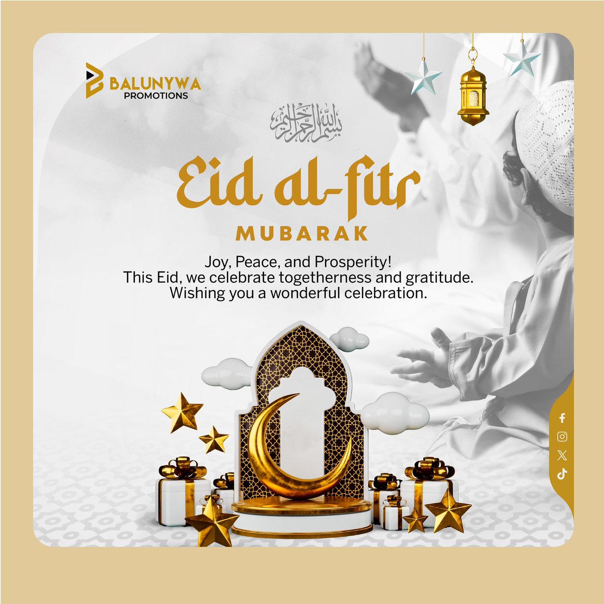 Eid Mubarak to our muslim brothers and sisters from Balunywa Promotions! Wishing you a day filled with happiness, peace, and celebration.

#EidMubarak #Eid2025