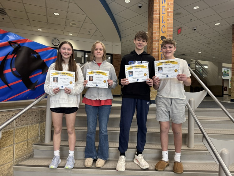 It was an awesome Friday at SCC Middle School celebrating our February and March Students of the Month! Congratulations, students and families!