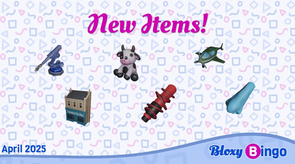 BloxyBingo's tweet image. April Items!!