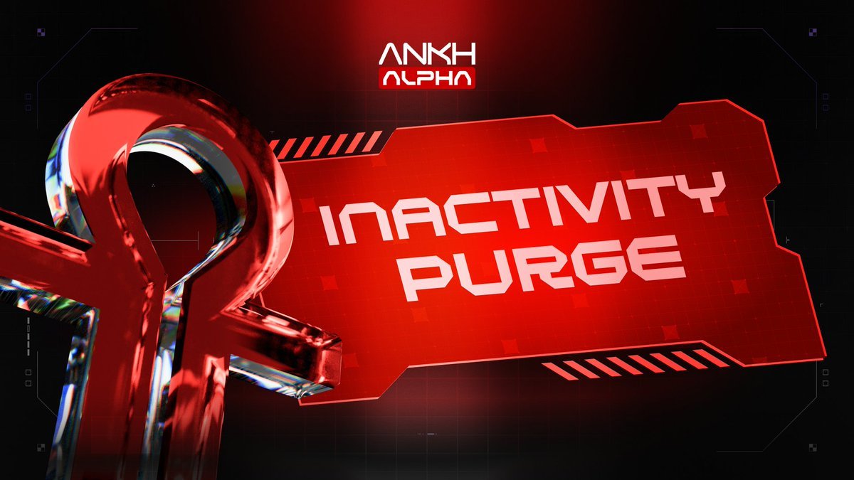 Warriors, it’s time to show your commitment to your Alpha Server!

Ankh Alpha Discord Inactivity Purge Is Happening!

Ankh Alpha is cleaning up the Discord to make room for those who are truly active and dedicated to the vision.  
Check our Warriors announcement channel for the