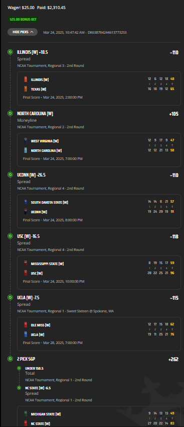 Are you guys interested in some Womens NCAA plays? I didn't post but BOOM, Should I make another for today and tomorrow? LMK!