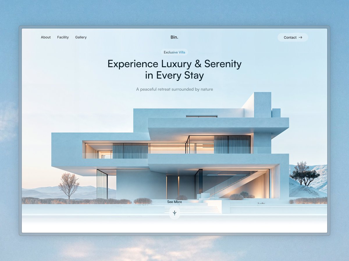 "Luxury Villa Website – Need Your Feedback! 🏡✨"

I just designed this modern villa landing page, focusing on a clean and serene aesthetic. Wanted to keep it minimal yet luxurious.

What do you think? Any suggestions for improvemen👇

#UIDesign #WebDesign #Framer #Minimalist