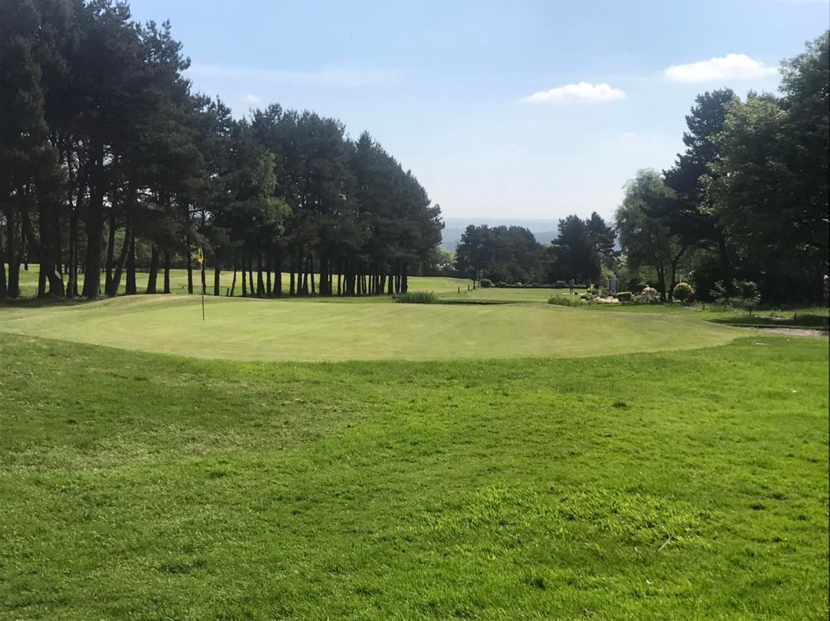 Here's a unique start! A view down our opening hole—a short par 3 up the hill. Not many courses kick things off with a par 3… Can you name any? ⛳️👇 #Golf #Par3Start"