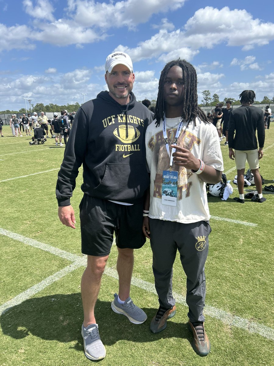 Dana “Diggy” Greenhow (@danagreenhow1) on Twitter photo Enjoyed my time at Ucf today thanks to the staff and coaches for the hospitality! <a href="/CoachGrinch/">Coach Grinch</a> <a href="/Callaghan_UCF/">Ryan Callaghan</a> <a href="/UCF_Recruiting/">UCF Football Recruiting</a> <a href="/CoachSmiley983/">Coach Darius Smiley</a> <a href="/creeksrecruits/">Sandy Creek FB Recruiting</a> <a href="/adamgorney/">Adam Gorney</a> <a href="/ChadSimmons_/">ChadSimmons</a> <a href="/JeremyO_Johnson/">Jeremy Johnson</a> <a href="/VonnJack2/">JV</a> <a href="/Topshelf_TJ/">TJ Brown</a> Enjoyed my time at Ucf today thanks to the staff and coaches for the hospitality! <a href="/CoachGrinch/">Coach Grinch</a> <a href="/Callaghan_UCF/">Ryan Callaghan</a> <a href="/UCF_Recruiting/">UCF Football Recruiting</a> <a href="/CoachSmiley983/">Coach Darius Smiley</a> <a href="/creeksrecruits/">Sandy Creek FB Recruiting</a> <a href="/adamgorney/">Adam Gorney</a> <a href="/ChadSimmons_/">ChadSimmons</a> <a href="/JeremyO_Johnson/">Jeremy Johnson</a> <a href="/VonnJack2/">JV</a> <a href="/Topshelf_TJ/">TJ Brown</a>